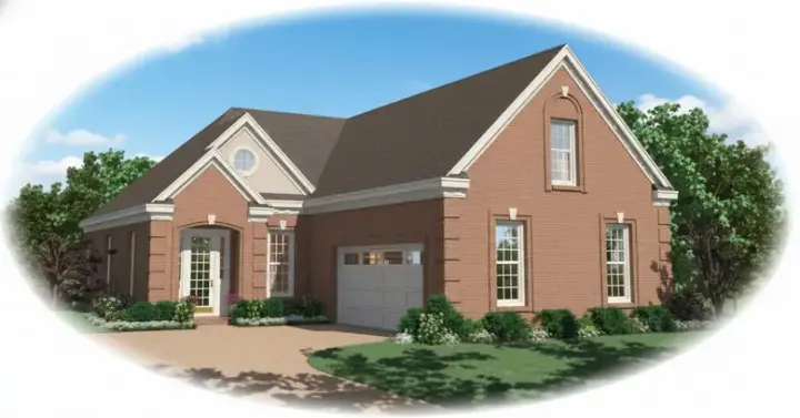 Traditional house plans 6-401 - front exterior, 2,002 sq ft, 3 bed, 2 bath house plans | Monster House Plans