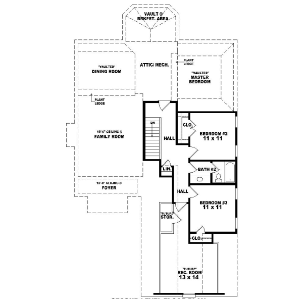 Upper/Second Floor Plan: 6-402