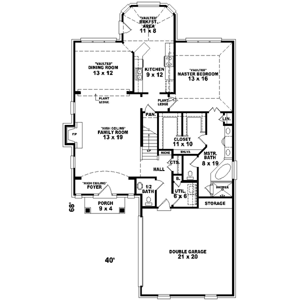 Main Floor Plan: 6-404