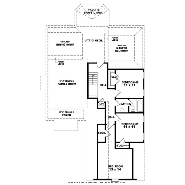 Upper/Second Floor Plan: 6-404