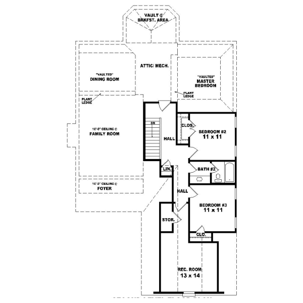 Upper/Second Floor Plan: 6-405