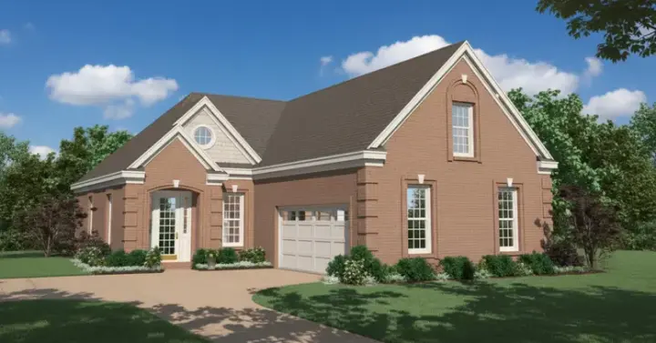 Traditional house plans 6-406 - front exterior, 2,278 sq ft, 3 bed, 2 bath house plans | Monster House Plans