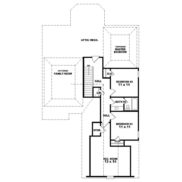 Upper/Second Floor Plan: 6-406