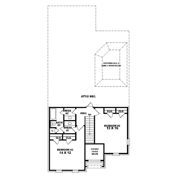 Upper/Second Floor Plan: 6-407