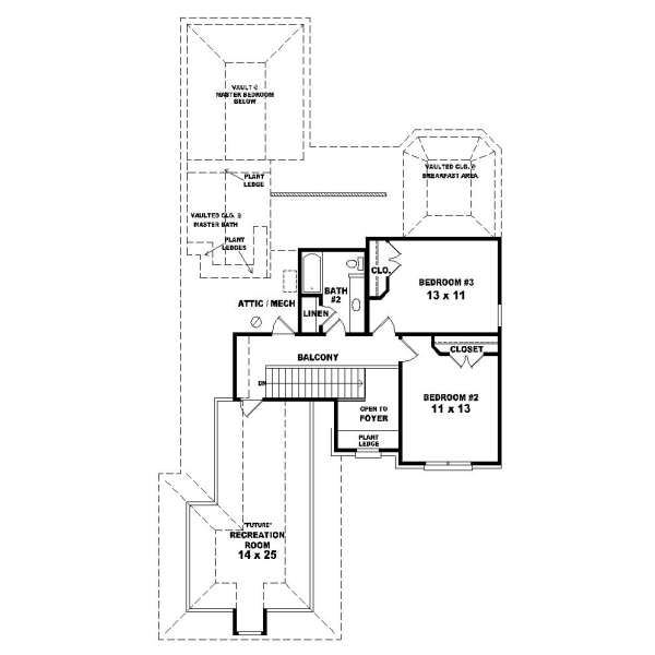 Upper/Second Floor Plan: 6-409