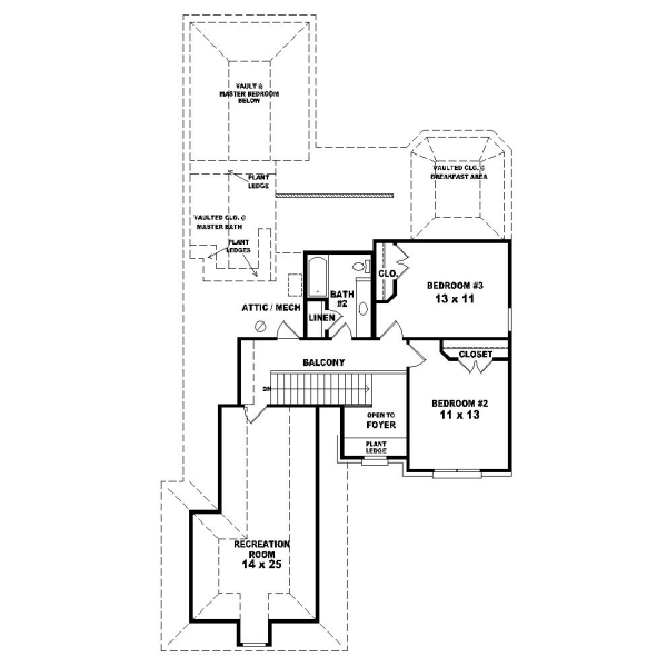 Upper/Second Floor Plan: 6-412