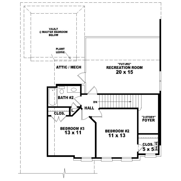Upper/Second Floor Plan: 6-421