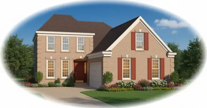 Southern Colonial house plans 6-426 - front exterior, 2,498 sq ft, 3 bed, 2 bath house plans | Monster House Plans