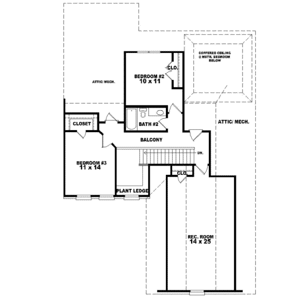 Upper/Second Floor Plan: 6-426