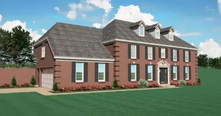 Southern Colonial house plans 6-430 - front exterior, 2,900 sq ft, 3 bed, 2 bath house plans | Monster House Plans
