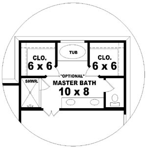 Traditional Style Home Design Plan: 6-431