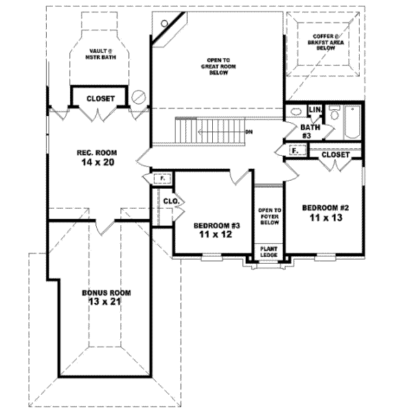 Upper/Second Floor Plan: 6-433