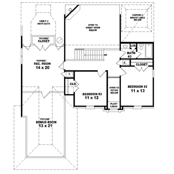 Upper/Second Floor Plan: 6-434