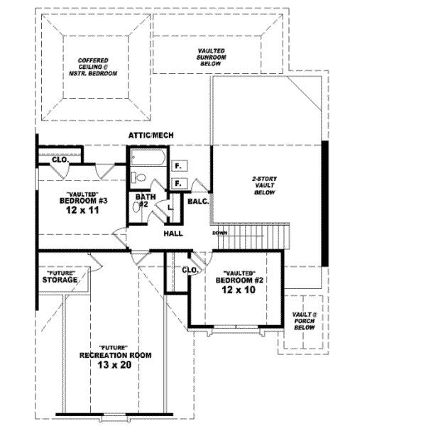 Upper/Second Floor Plan: 6-436