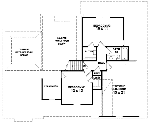 Upper/Second Floor Plan: 6-437