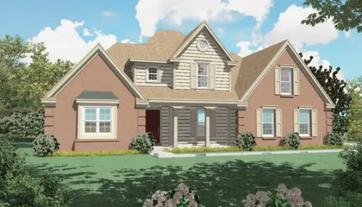 Farmhouse house plans 6-439 - front exterior, 3,900 sq ft, 3 bed, 2 bath house plans | Monster House Plans