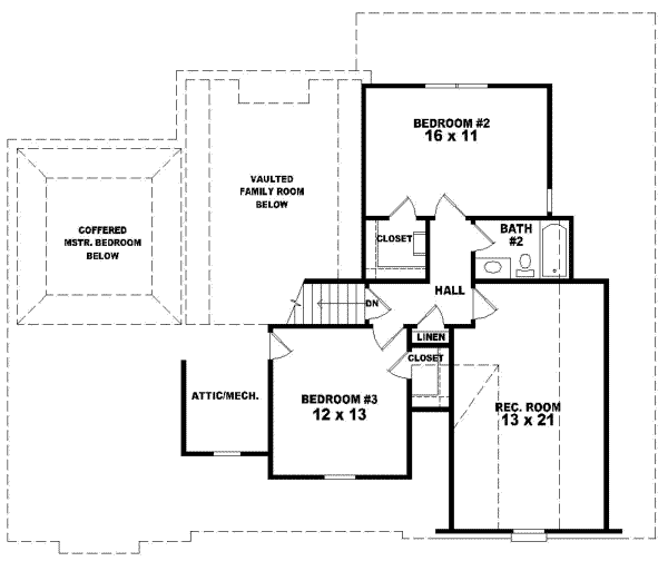 Upper/Second Floor Plan: 6-439