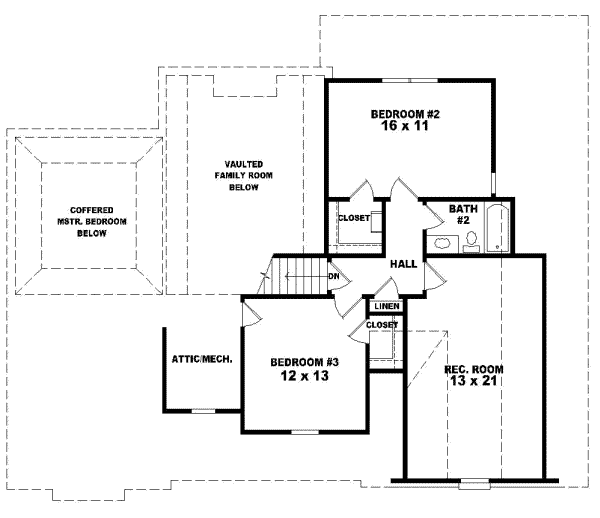 Upper/Second Floor Plan: 6-440