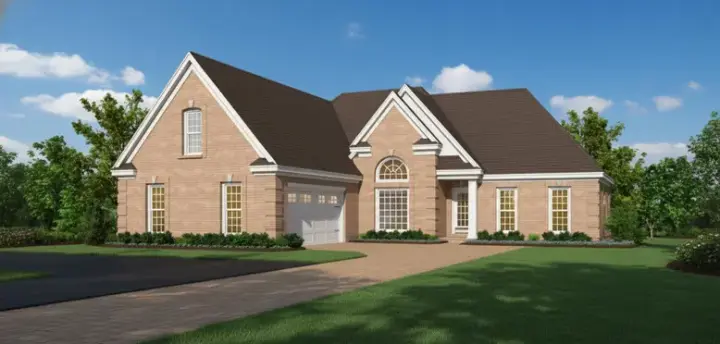 Traditional house plans 6-447 - front exterior, 2,000 sq ft, 3 bed, 2 bath house plans | Monster House Plans