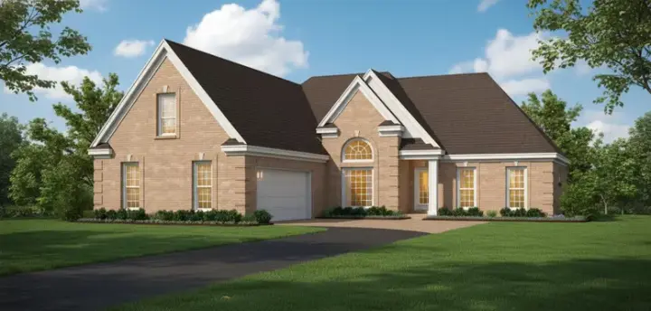 Traditional house plans 6-450 - front exterior, 1,620 sq ft, 3 bed, 2 bath house plans | Monster House Plans