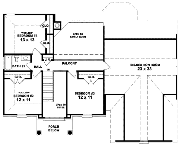 Upper/Second Floor Plan: 6-452