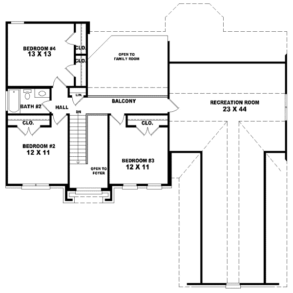 Upper/Second Floor Plan: 6-454