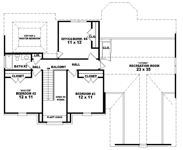 Upper/Second Floor Plan: 6-458