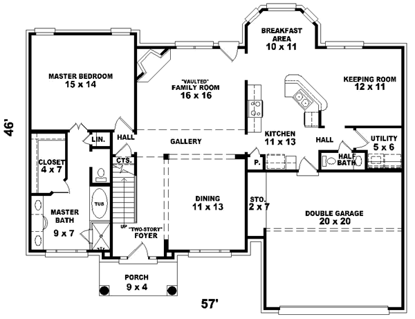 Main Floor Plan: 6-460