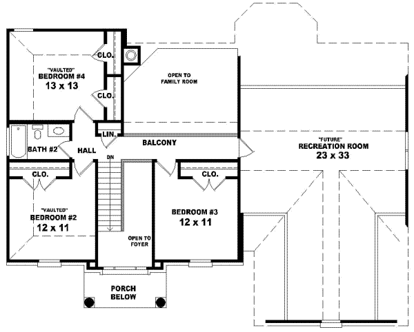 Upper/Second Floor Plan: 6-460