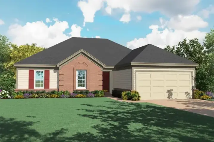 Traditional house plans 6-463 - front exterior, 1,649 sq ft, 3 bed, 2 bath house plans | Monster House Plans