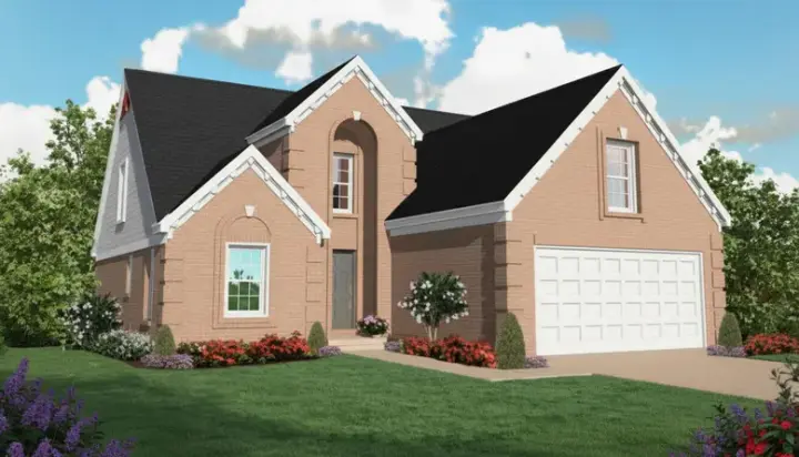 European house plans 6-473 - front exterior, 2,416 sq ft, 4 bed, 3 bath house plans | Monster House Plans
