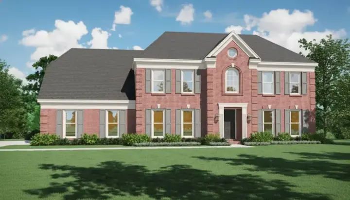 Southern Colonial house plans 6-475 - front exterior, 2,857 sq ft, 4 bed, 2 bath house plans | Monster House Plans