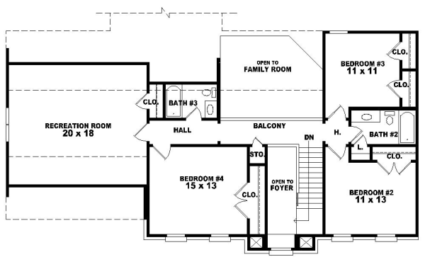 Upper/Second Floor Plan: 6-475