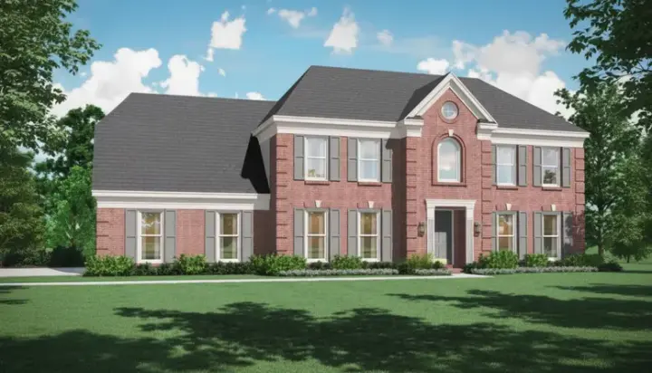 Southern Colonial house plans 6-477 - front exterior, 2,412 sq ft, 4 bed, 2 bath house plans | Monster House Plans