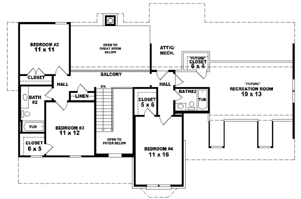 Upper/Second Floor Plan: 6-478