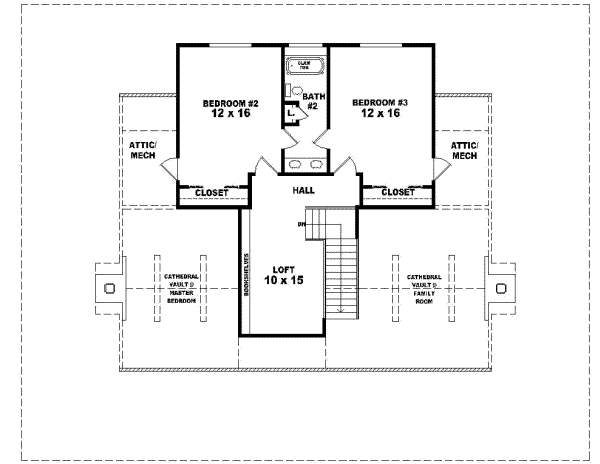 Upper/Second Floor Plan: 6-481