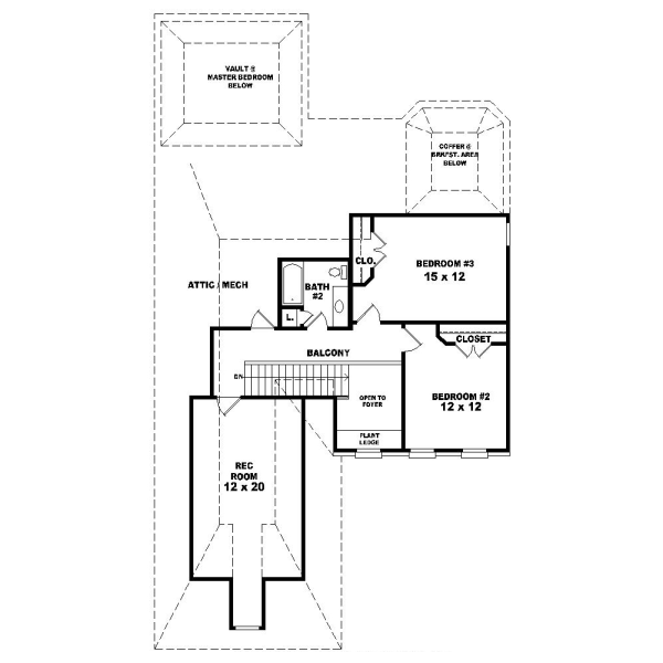 Upper/Second Floor Plan: 6-486