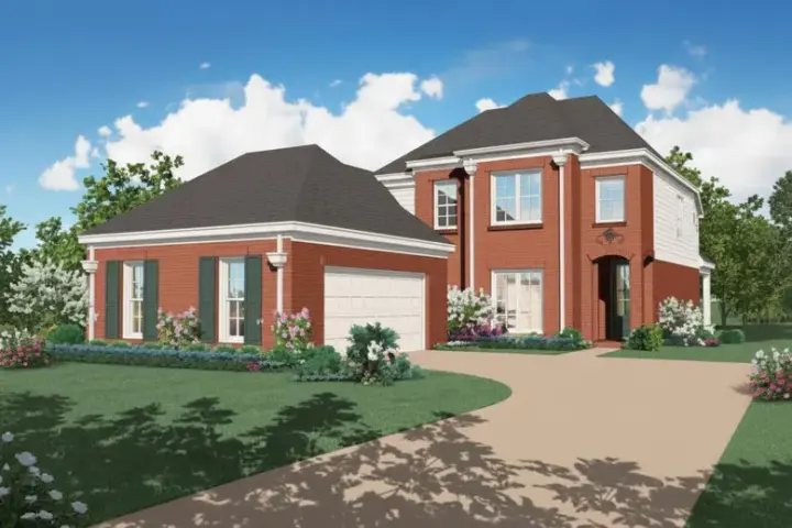 Southern house plans 6-498 - front exterior, 2,537 sq ft, 3 bed, 2 bath house plans | Monster House Plans