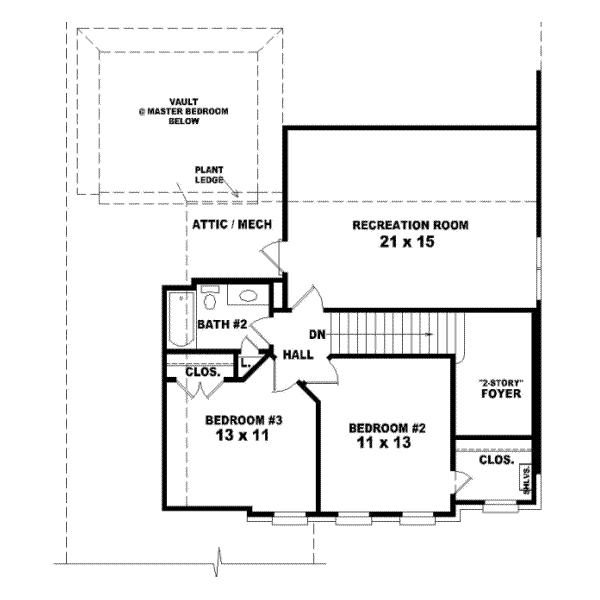 Upper/Second Floor Plan: 6-498