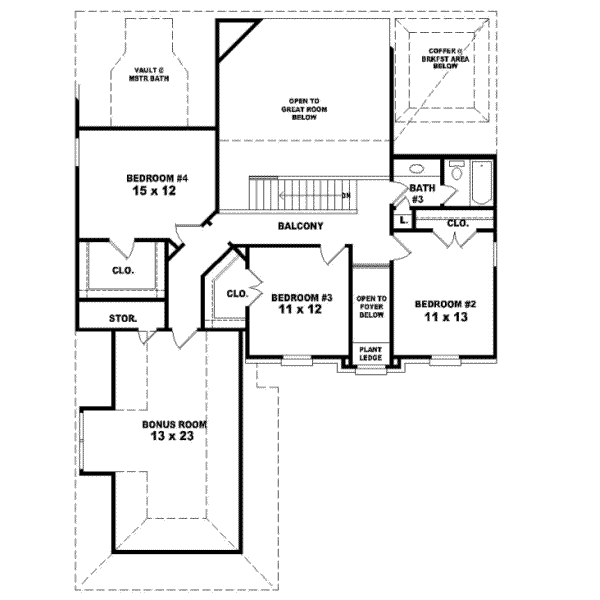Upper/Second Floor Plan: 6-504