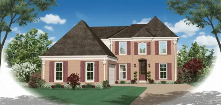 Traditional house plans 6-505 - front exterior, 2,472 sq ft, 4 bed, 3 bath house plans | Monster House Plans