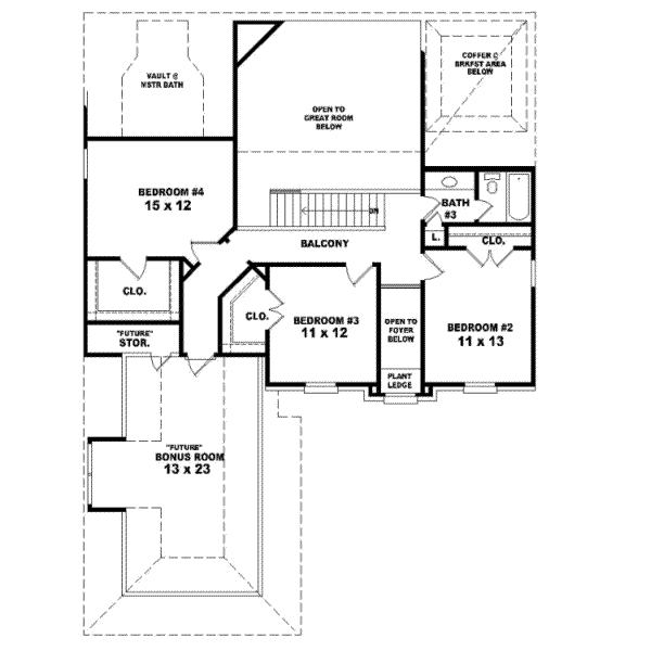 Upper/Second Floor Plan: 6-505