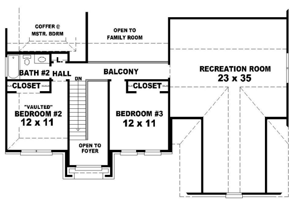 Upper/Second Floor Plan: 6-518