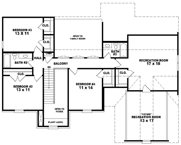 Upper/Second Floor Plan: 6-519