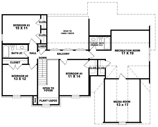 Upper/Second Floor Plan: 6-521