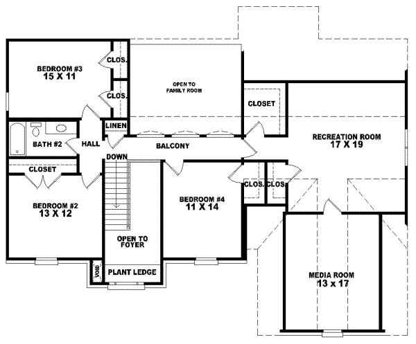 Upper/Second Floor Plan: 6-523