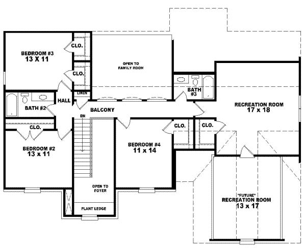 Upper/Second Floor Plan: 6-525