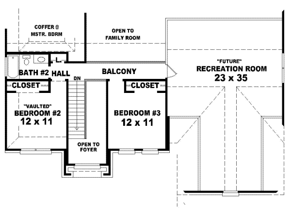 Upper/Second Floor Plan: 6-526