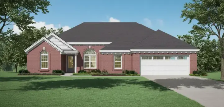 Traditional house plans 6-531 - front exterior, 1,688 sq ft, 3 bed, 2 bath house plans | Monster House Plans