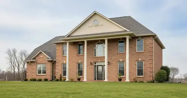 Georgian house plans 6-534 - front exterior, 3,120 sq ft, 4 bed, 3 bath house plans | Monster House Plans